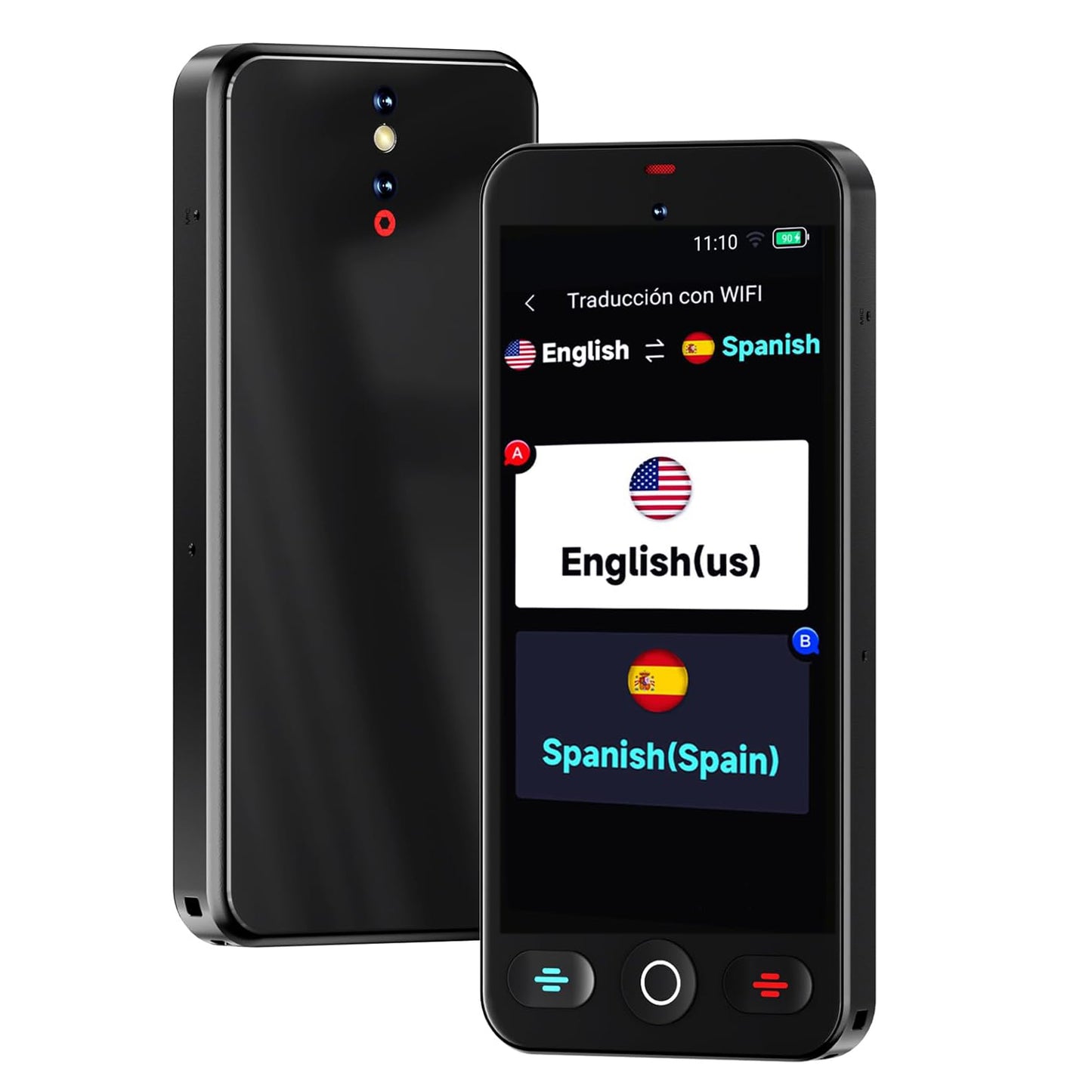 AI Language Translator Device, No WiFi Needed, 150+ Languages Instant Two-Way Voice Translator, Support ChatGPT, Online/Offline/Photo/Text/Audio & Video Call/Recording Translation for Travel