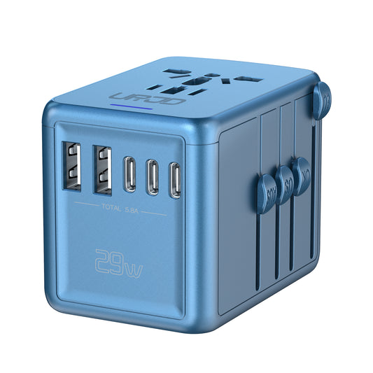 Reisadapter type I voor Australië en Nieuw-Zeeland - Compacte Reisadapter type I voor Australië en Nieuw-Zeeland - Compacte